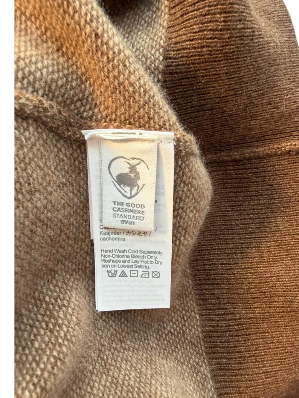 NWT J. Crew Men's Bird's Eye Cashmere Sweater in H. Oak Camel Size M